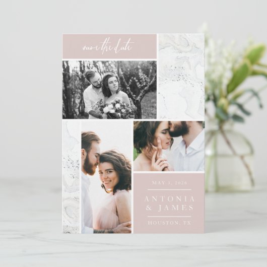 MARBLE BOXES SAVE THE DATE (Stehend Vorderseite)
