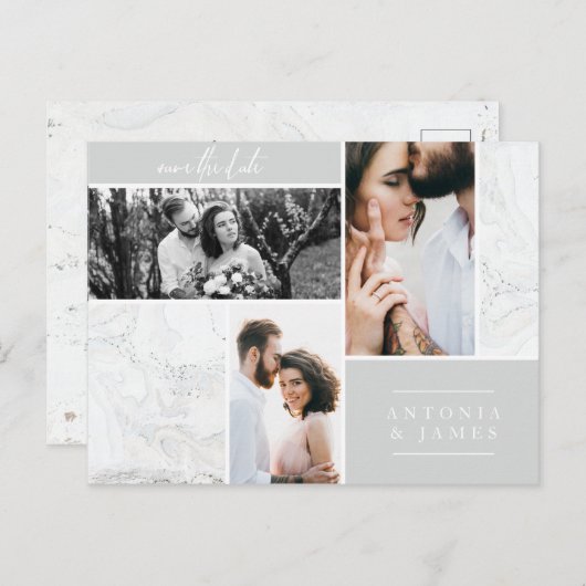 MARBLE BOXES SAVE THE DATE KARTE (Vorne/Hinten)