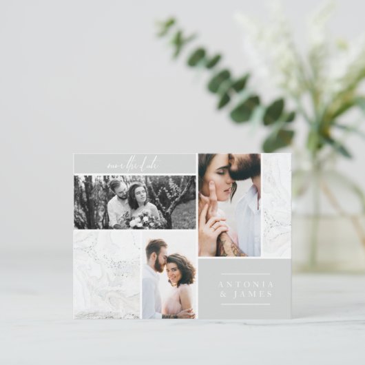 MARBLE BOXES SAVE THE DATE KARTE (Stehend Vorderseite)