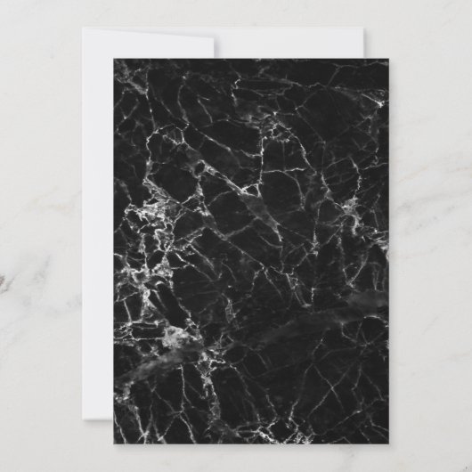 Marble Bridal Dusche Einladung (Rückseite)