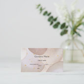 MARBLE BUBBLE LUXE GOLD BUSINESS CARD VISITENKARTE (Stehend Vorderseite)