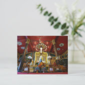 Marble Buddha Statue Postkarte (Stehend Vorderseite)