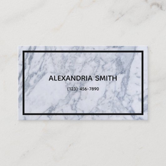 Marble Business Card Visitenkarte (Vorderseite)