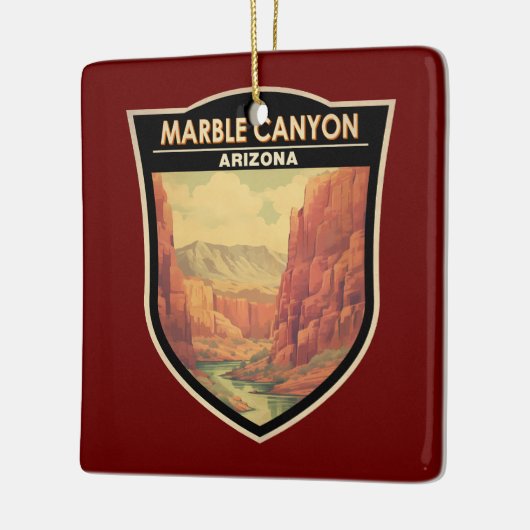 Marble Canyon Arizona Kunst, Dichtung und Musik Vi Keramikornament (Links)