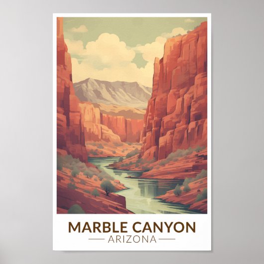 Marble Canyon Arizona Kunst, Dichtung und Musik Vi Poster (Vorne)