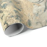 Marble Champaigne Gold Sepia Blue Metal Strokes Geschenkpapier<br><div class="desc">Minimalismus und Eleganz nach den Trends der Inneneinrichtung. Für viele Luxus-Glam-Situationen</div>