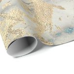 Marble Champaigne Gold Sepia Blue Metal Strokes Geschenkpapier<br><div class="desc">Minimalismus und Eleganz nach den Trends der Inneneinrichtung. Für viele Luxus-Glam-Situationen</div>