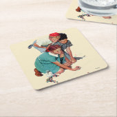 Marble Champion Rechteckiger Pappuntersetzer (angewinkelt)