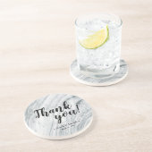 Marble classic Wedding Danke für Untersetzer (Seite)
