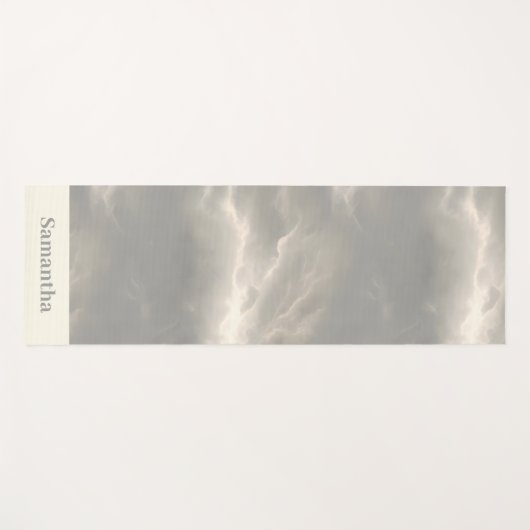 Marble Cloud Texture Serene Luxury Yogamatte (Vorderseite (Horizontal))