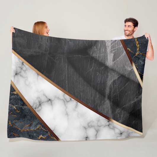 Marble Collage Muster Fleecedecke (Beispiel)