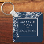 MARBLE CUSTOMIZABLE SQUARE-GESCHÄFT SCHLÜSSELANHÄNGER (Vorderseite)