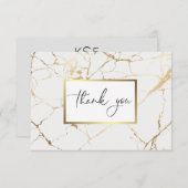 Marble Dankeschön Karten (Vorne/Hinten)