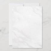 Marble Deluxe Moderne Hochzeitseinladung MAR Einladung (Rückseite)