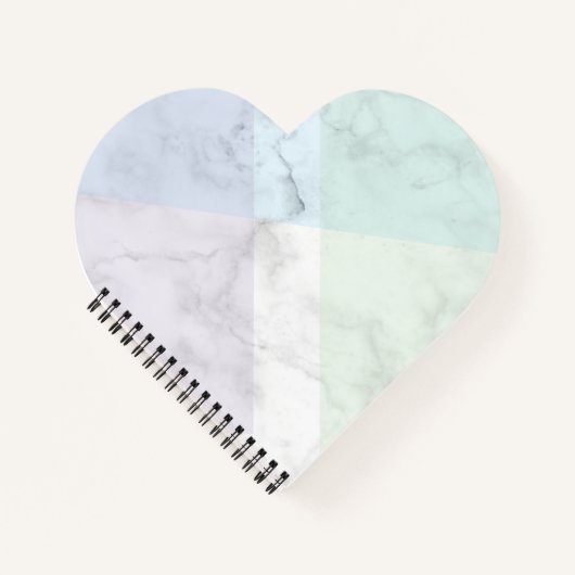 Marble  design pastel colors notizblock (Vorderseite)