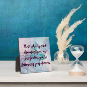 Marble Desktop Art Zitat Fotoplatte (InSitu)