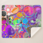 Marble Digital Art Pour Paint Effect Sherpadecke (Vorderseite (Horizontal))