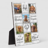 Marble Dog Pet Memorial Foto Collage Keepake Fotoplatte (Seite)