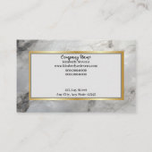 Marble Dream Gold Leaf Business Card MW1001 Visitenkarte (Rückseite)