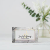 Marble Dream Gold Leaf Business Card MW1001 Visitenkarte (Stehend Vorderseite)