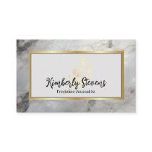 Marble Dream Gold Leaf Business Card MW1001