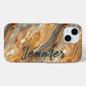Marble Earth Tone iPhone / iPad Gehäuse Case-Mate iPhone Hülle (Rückseite (Horizontal))