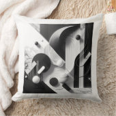 Marble Echoes of Silent Geometry Kissen (Decke)