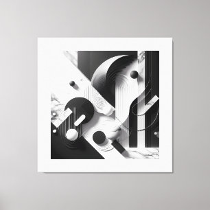 Marble Echoes of Silent Geometry Leinwanddruck