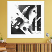 Marble Echoes of Silent Geometry Leinwanddruck (Insitu (Wohnzimmer))