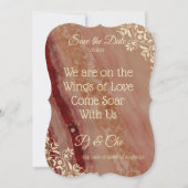 Marble Elegant Wedding Save the Date (Vorderseite)