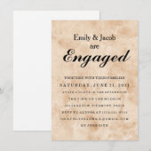 Marble Elegant Wedding Verlobung Einladung (Vorne/Hinten)