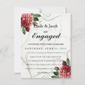 Marble Elegant Wedding Verlobung Einladung (Vorderseite)