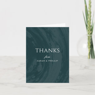 Marble Engagement Party Dankeschön Card - Aquamari Einladung