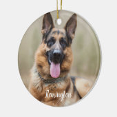 Marble-Erinnerung Zitat Foto Dog Pet Memorial Keramik Ornament (Links)