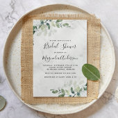 Marble Eucalyptus Bridal Dusche Einladung