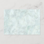 Marble Eucalyptus Greenery Gold Wedding Empfang Begleitkarte (Rückseite)