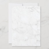 Marble Eukalyptus Foto Feier des Lebens Einladung (Rückseite)