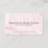 Marble Eyelash Extensions Aftercare Business Card Visitenkarte (Vorderseite)
