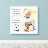 Marble Family Foto Sympathy Memorials Keepsake Leinwanddruck (Insitu (Holzboden))