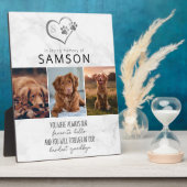 Marble Favorite Hallo Hardest Goodbye Memorial Fotoplatte (Seite)