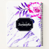 Marble Floral Notizblock (Rückseite)
