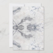 Marble Floral Wedding Einladung (Rückseite)
