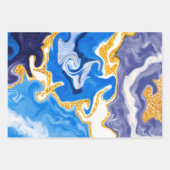 Marble Fluid Art Geschenkpapier Set (Vorderseite 3)