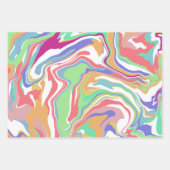Marble Fluid Art Geschenkpapier Set (Vorderseite 2)