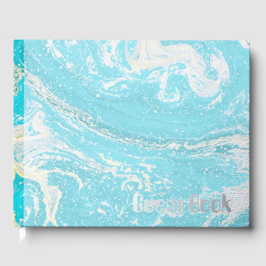 Marble Foil Guest Book Gästebuch (Vorderseite)