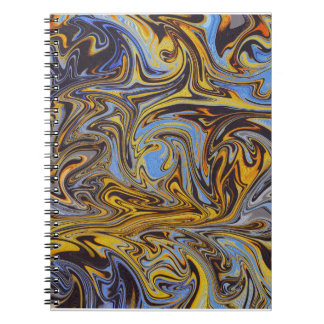 Marble Forms – Blue & Gold Artistic Notebook Notizblock