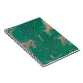 Marble Forms – Green & Gold Natural Flow Notizblock (Rechte Seite)