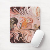 Marble Forms – Pink & Beige Soft Marble Mousepad (Mit Mouse)