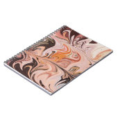 Marble Forms – Pink & Beige Soft Marble Notizblock (Linke Seite)