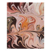 Marble Forms – Pink & Beige Soft Marble Poster (Vorderseite)